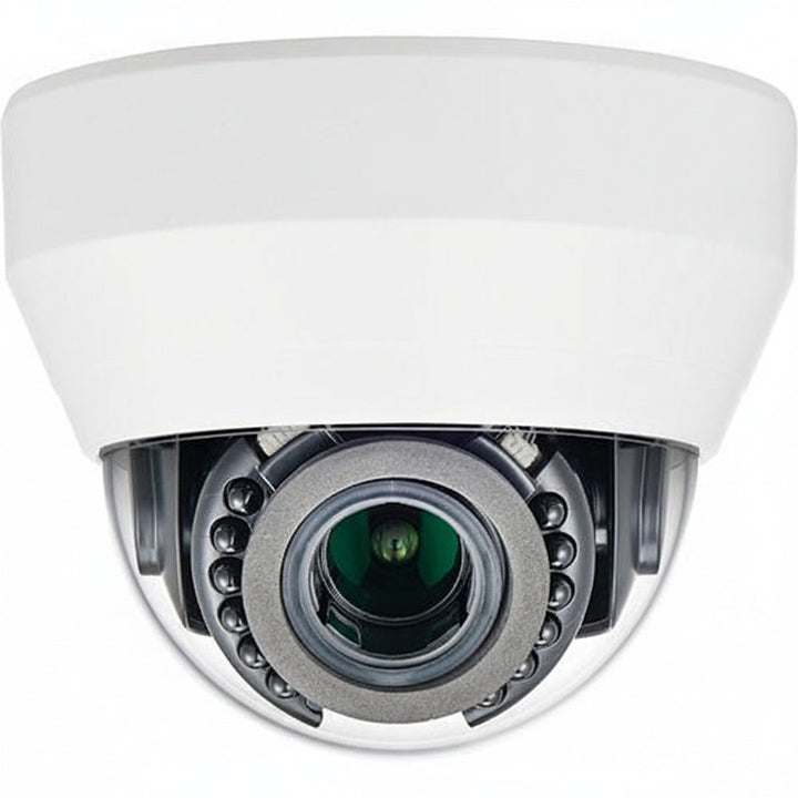 Hanwha LND-6012R L-Series 2MP IR Dome Camera, 2.8mm Fixed Lens, White
