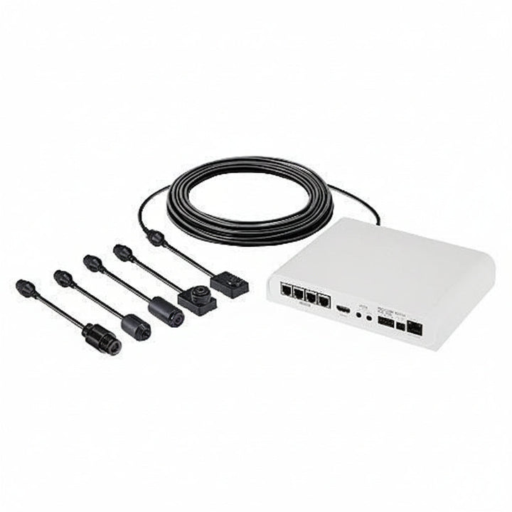Hanwha PNM-9000QB P-Series 2MP 4-Channel Remote Head Camera Main Module, White