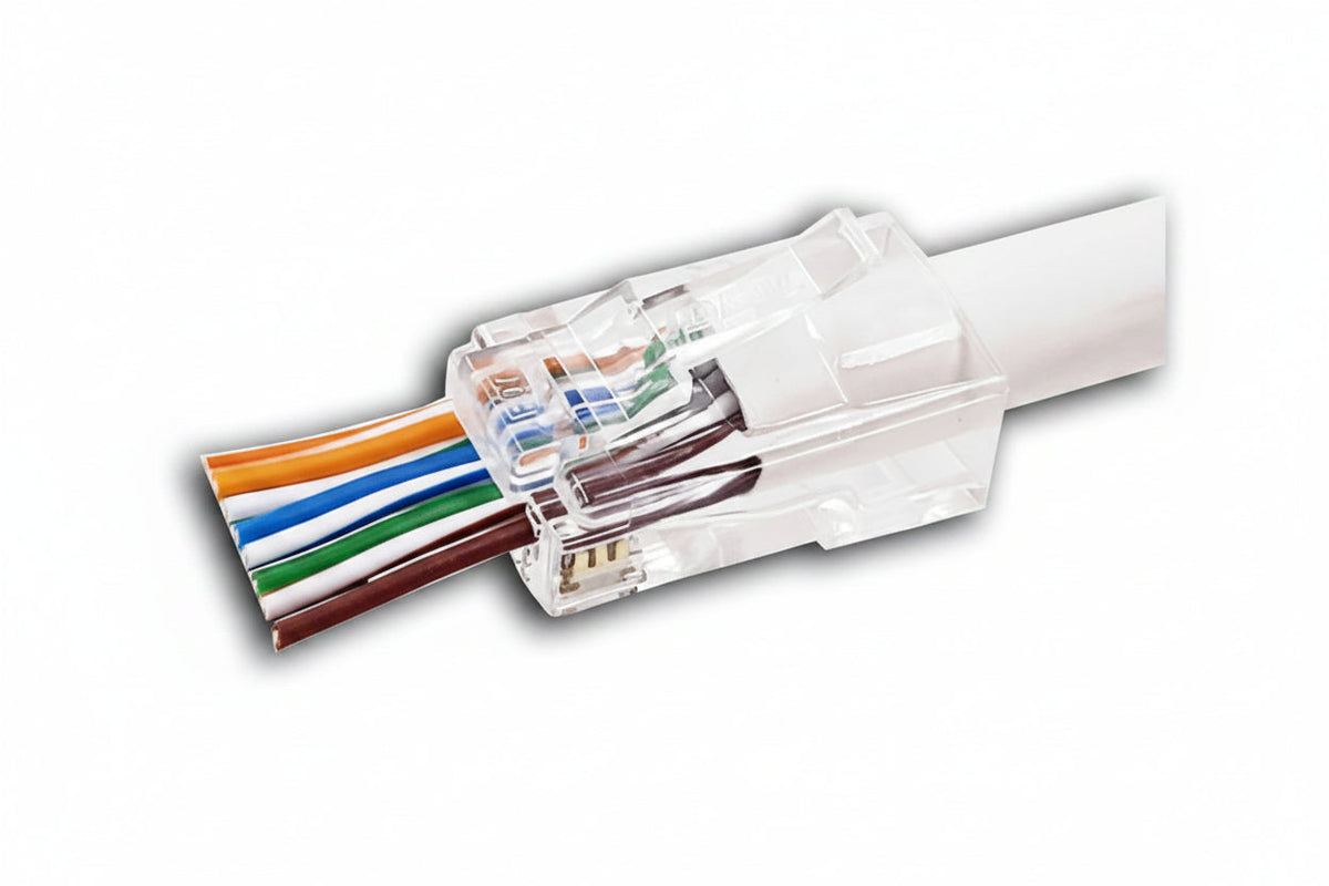 IDEAL 85-385 CAT6 and 6A Feed-Thru RJ-45, 50-Card