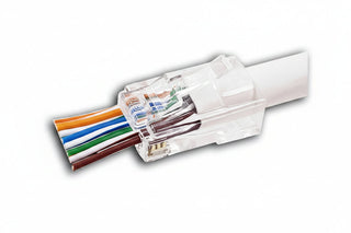 IDEAL 85-385 CAT6 and 6A Feed-Thru RJ-45, 50-Card