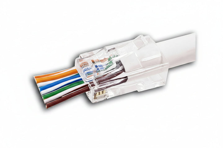 IDEAL 85-385 CAT6 and 6A Feed-Thru RJ-45, 50-Card