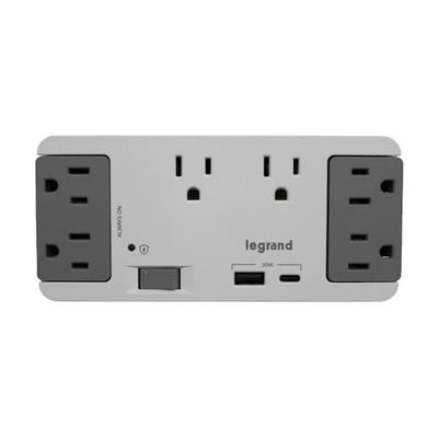 AC1062 6-Outlet Surge Protector with USB-A USB-C Enclosure