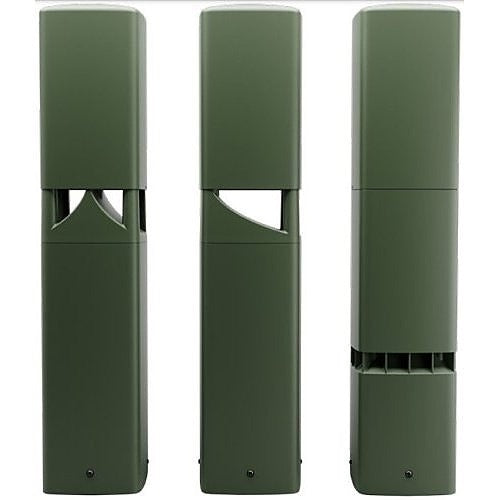 80W 5.25" 2-Way Outdoor Landscape Speaker 180° Coverage 110dB AD-DWL.180, Weatherproof Bollard Design for Parks, Gardens, Patios