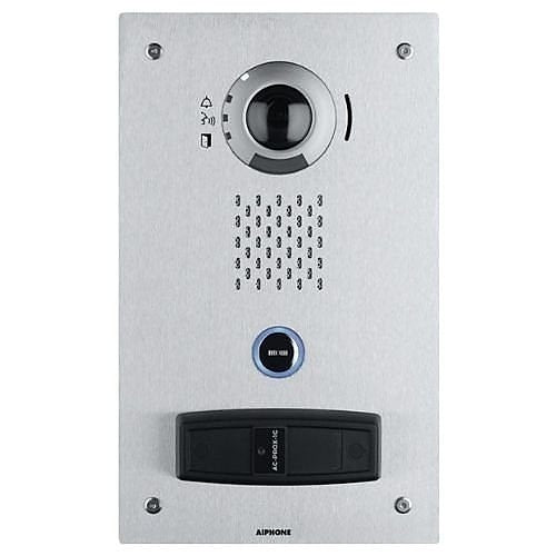IX-DVF-PR Vandal-Resistant Flush Mount IP 1.23 MP Video Door Station with Proximity Card Reader, White LED