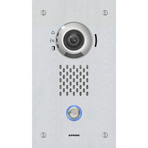 IX-DVF SIP Compatible Flush Mounted IP Video Door Station, Vandal Resistant, Stainless-Steel Faceplate