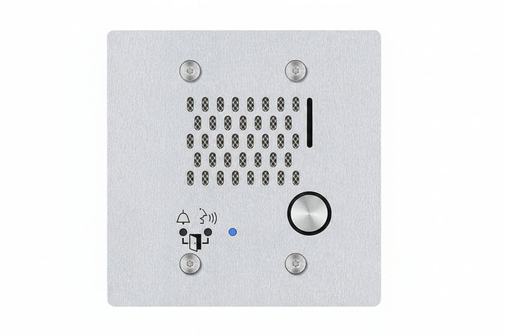 IX-SS-2G SIP Compatible Flush Mounted IP Door Station, 2-Gang, Vandal Resistant, Stainless-Steel Cover