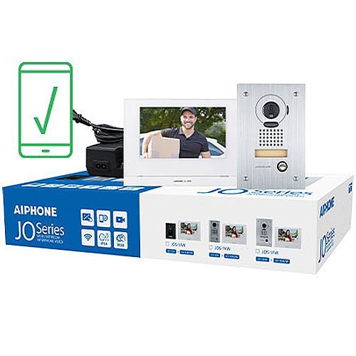 JOS-1FW Mobile-Ready Box Set with Flush-Mount Door Station, 7" Video Set, Includes JO-1MDW, JO-DVF, PS-1820UL