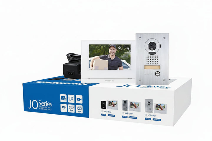 JOS-1FW Mobile-Ready Box Set with Flush-Mount Door Station, 7" Video Set, Includes JO-1MDW, JO-DVF, PS-1820UL