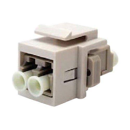 AKDLCM01 KMJ Snap-In Multimode LC Fiber Optic Adapter, White