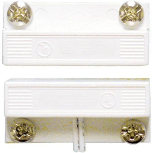3/4" Gap Mini Surface Mount Magnetic Contact, White Side Lead AMS-10S-W for Doors and Windows