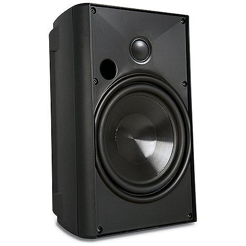 AW400BLK 4" 2-Way Outdoor Speakers, Black, Pair
