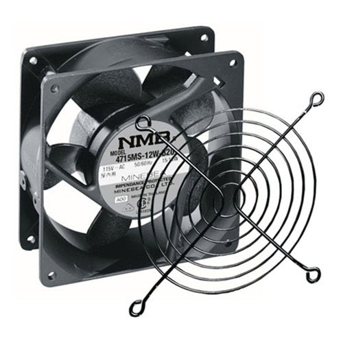 Middle Atlantic QFAN Rack Fan, 4.5" Fan Size, 1.5" Depth, 50 CFM, 115V