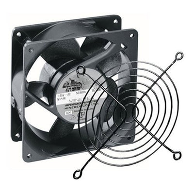 Middle Atlantic QFAN Rack Fan, 4.5" Fan Size, 1.5" Depth, 50 CFM, 115V