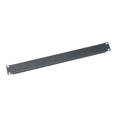 Middle Atlantic SB1 1U RMS Blank Rack Panel, Flanged, Textured, Steel, Black Powder Coat