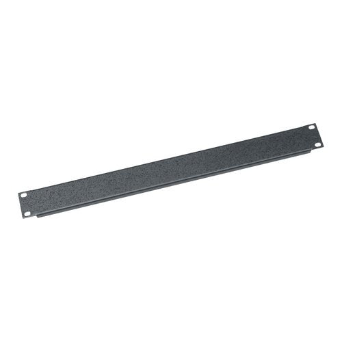 Middle Atlantic SB1 1U RMS Blank Rack Panel, Flanged, Textured, Steel, Black Powder Coat