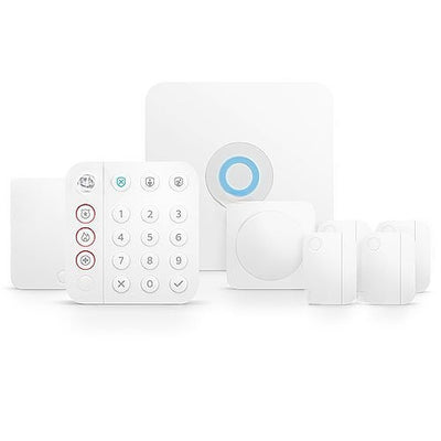 Alarm Pro Security Kit with Built-In eero Wi-Fi Router, Includes Alarm Pro Base Station, Keypad, (4) Door / Window Contact Sensors, Motion Detector, Alarm Range Extender (B08HSTJPM5)