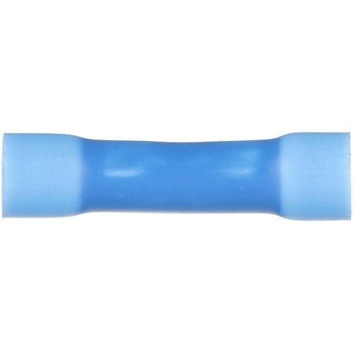 BSV14X-L Vinyl-Insulated Butt Splice Connector, 14–16 AWG, Blue, 50-Pack