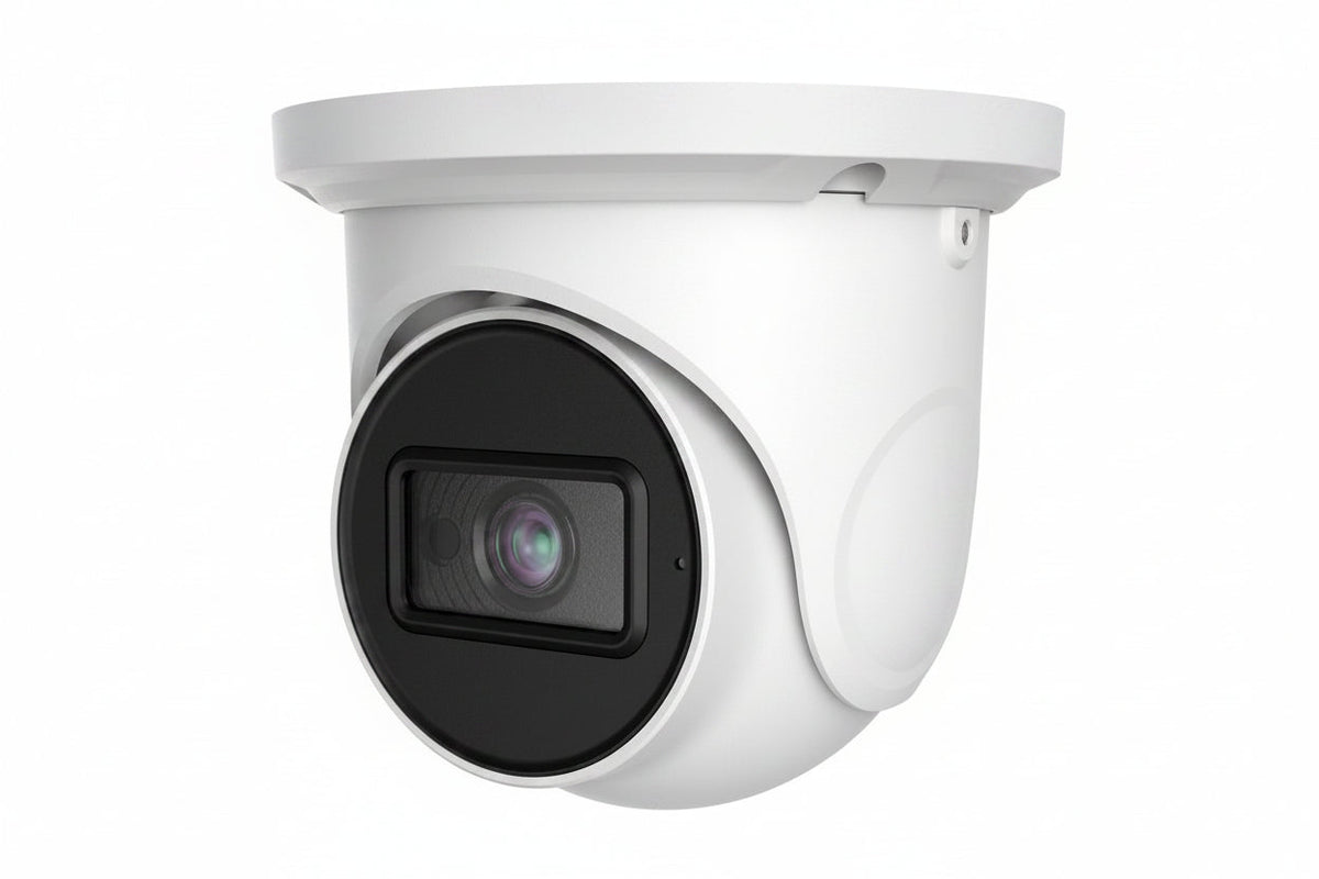AVC-ELN41FT/2.8 Diversity Series 4MP H.265 Waterproof IR Turret IP Camera, 2.8mm Fixed Lens, White