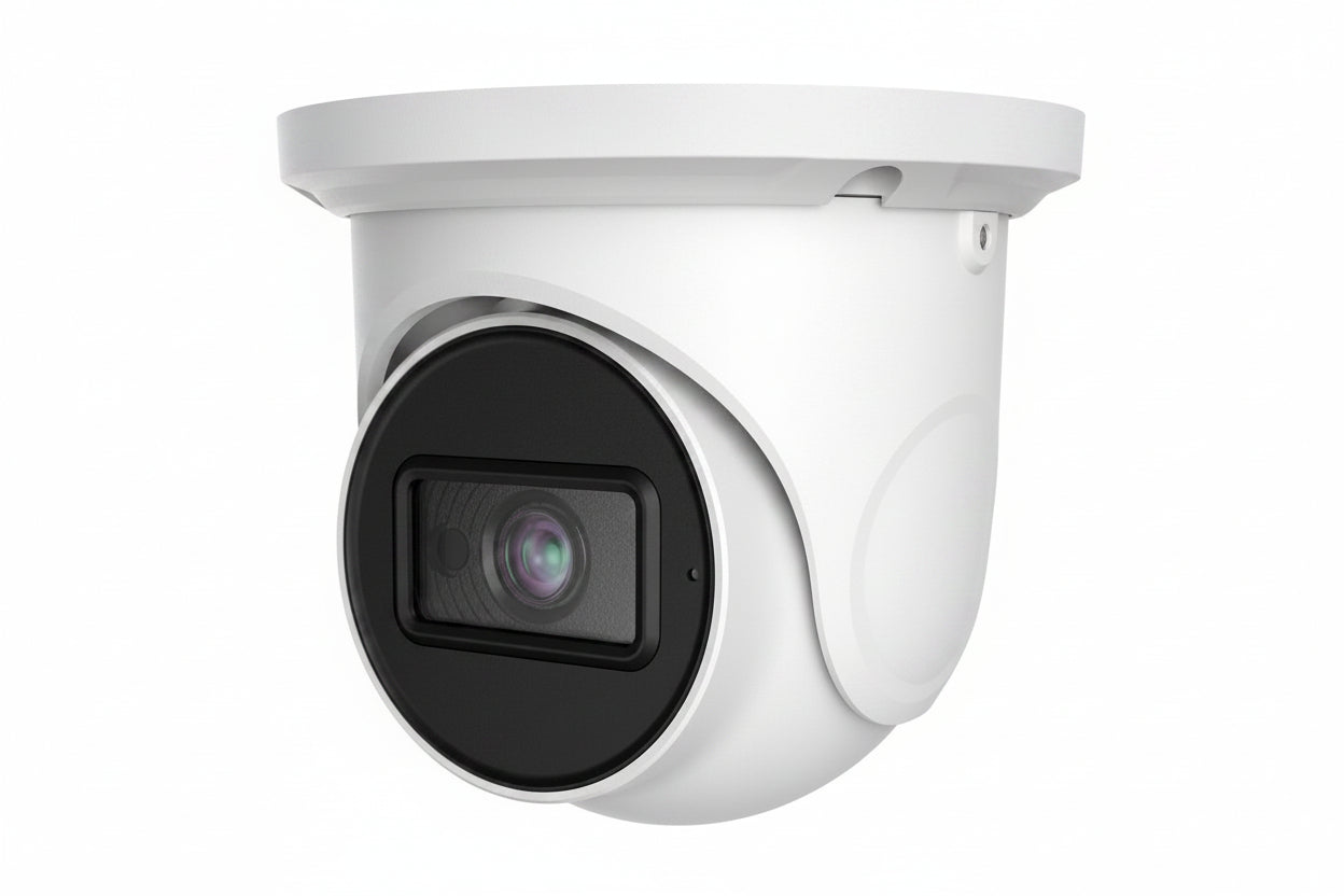 AVC-ELN41FT/2.8 Diversity Series 4MP H.265 Waterproof IR Turret IP Camera, 2.8mm Fixed Lens, White