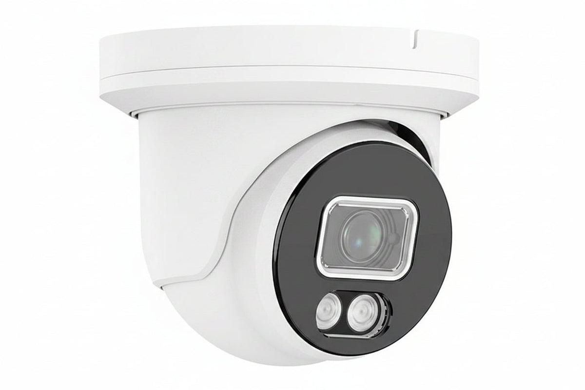 AVC-NCE51F28 Diversity Series InfiniteColor 5MP H.265 IR Turret IP Camera, 2.8mm Lens, NDAA Compliant, White