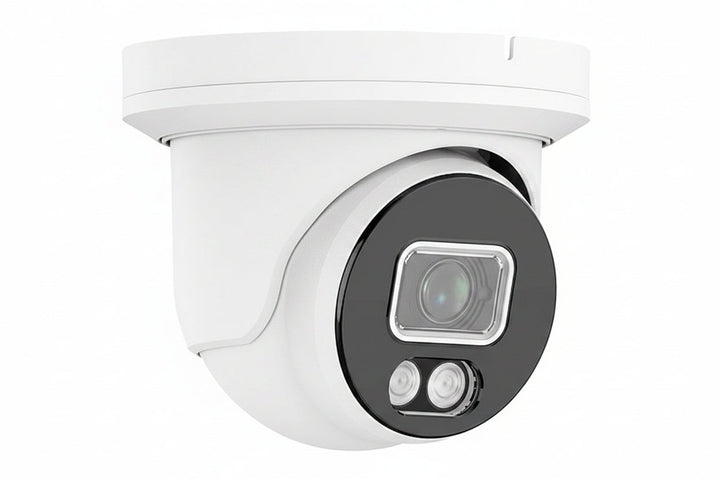 AVC-NCE51F28 Diversity Series InfiniteColor 5MP H.265 IR Turret IP Camera, 2.8mm Lens, NDAA Compliant, White