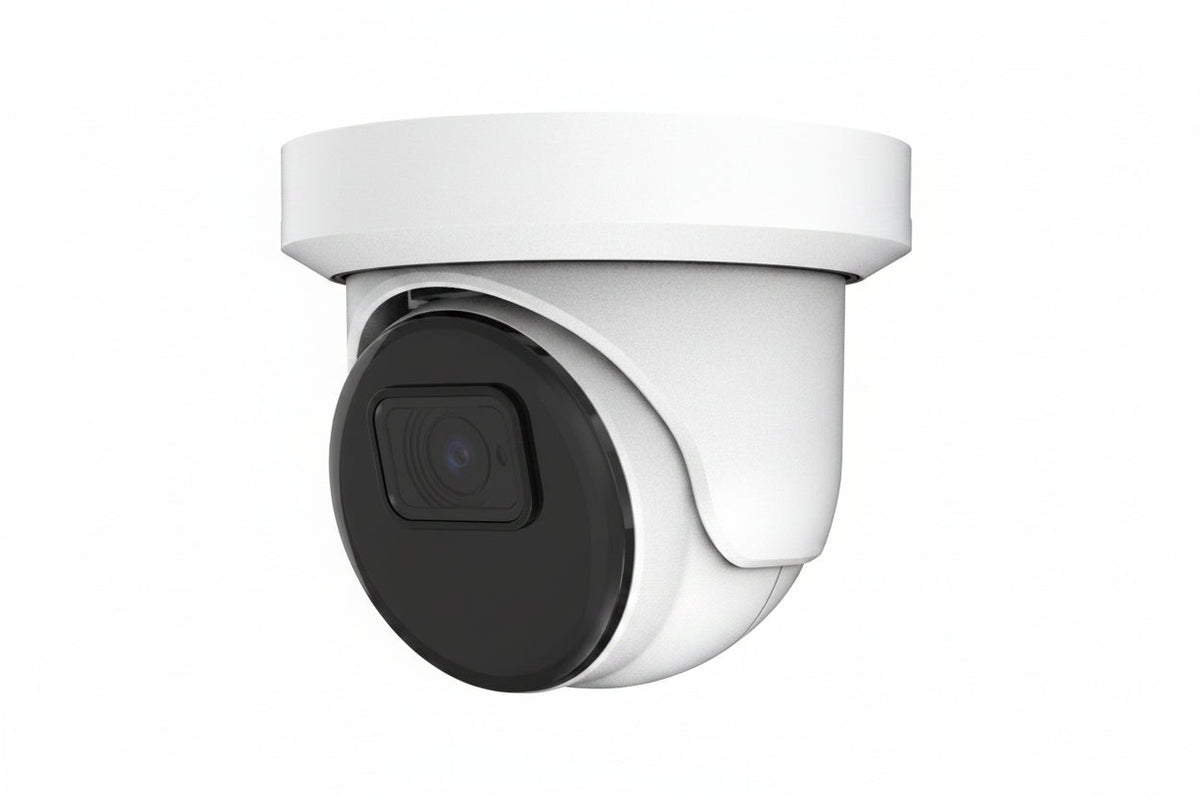 AVC-NPE51F28 5MP IR Turret IP Camera with Built-in Microphone, 2.8mm Fixed Lens, White
