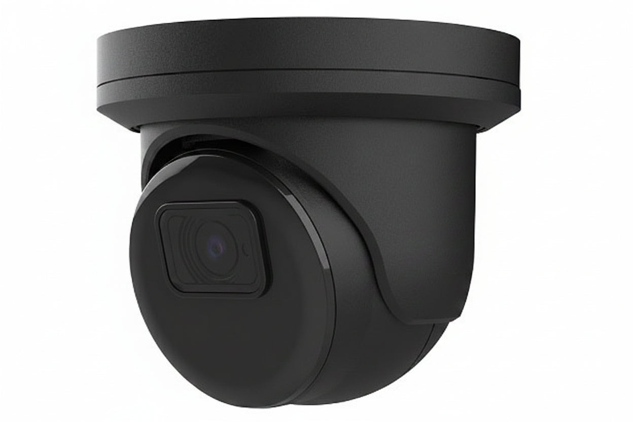 AVC-NPE81F28-B EVO Series 8MP H.265+ Turret Eyeball IP Camera with 2.8 mm Fixed Lens, Black
