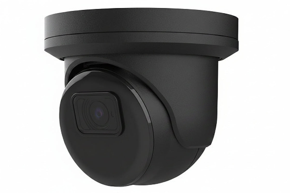 AVC-NPE81F28-B EVO Series 8MP H.265+ Turret Eyeball IP Camera with 2.8 mm Fixed Lens, Black