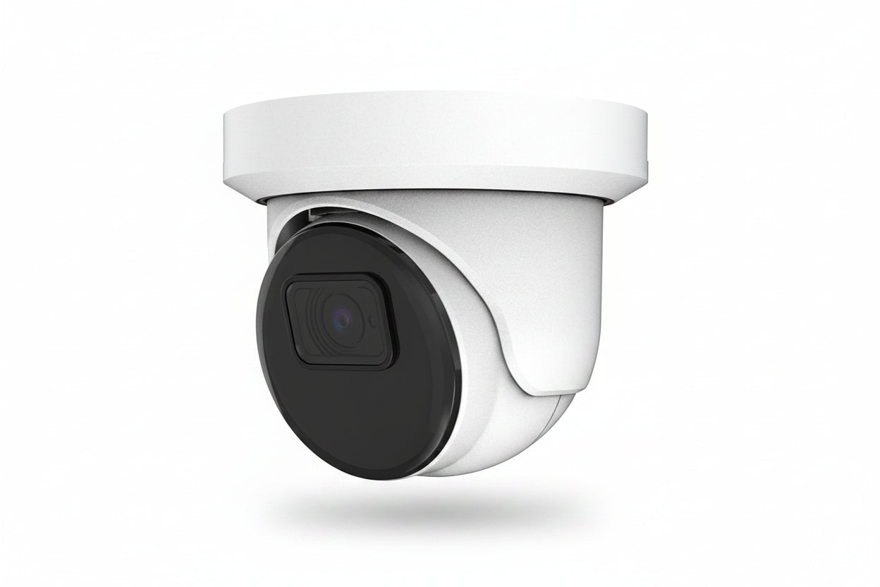 AVC-NSE81F28 8MP WDR Turret IP Camera, 2.8mm Fixed Lens, White