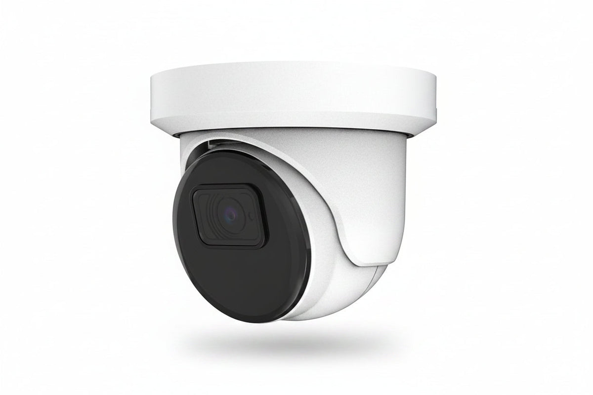AVC-NSE81F28 8MP WDR Turret IP Camera, 2.8mm Fixed Lens, White
