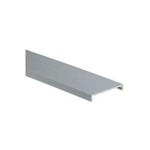 C1LG6 Panduct Flush Wiring Duct Cover, 1" Wide x 6 ft, PVC, Light Gray