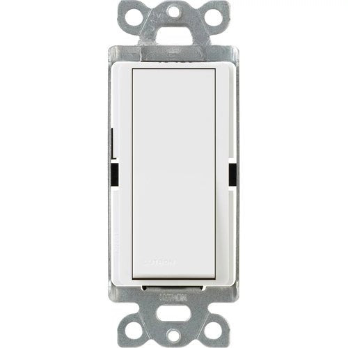 Lutron CA-1PS-WH Claro Single Pole Rocker Switch 15A White Gloss