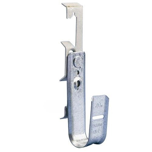 nVent CADDY CAT124Z34 Cablecat 3/4" J-Hook with Rod/Wire Clip 1/8"-3/8" Flange, 1/4" Rod
