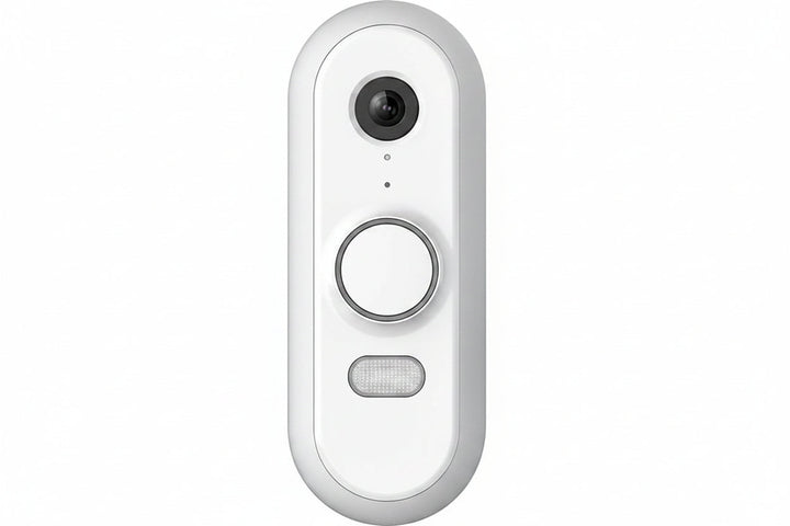 First Alert CAMW-WDB VX1 HD Video Doorbell, White/Gray Trim