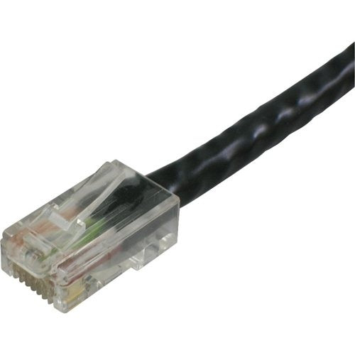 Lynn Electronics CAT6-01-BK Optilink CAT6 UTP Stranded Non-Booted Patch Cable, 1' (0.3m), Black