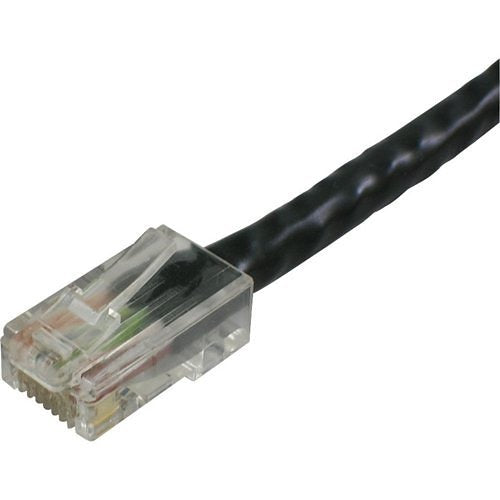 Lynn Electronics CAT6-07-BK CAT6 UTP Stranded Non-Booted Patch Cable, 7', Black