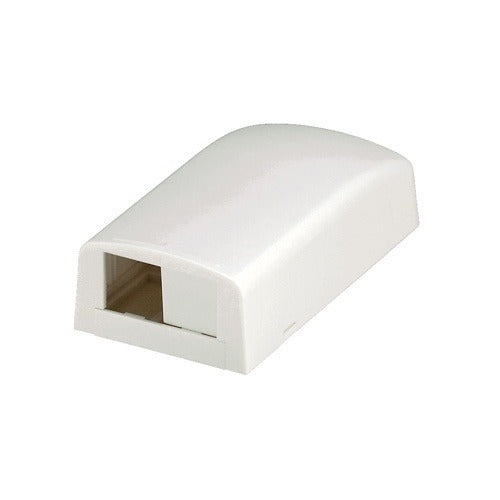 CBX2WH-AY Mini-Com 2-Port Surface Mount Box, White