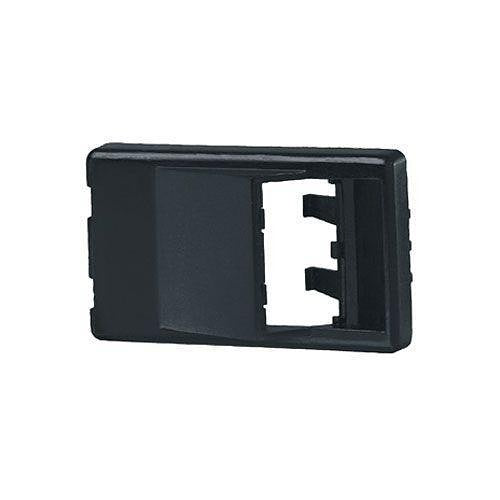 CFFPA2BL 2-Port Angled Furniture Faceplate, Black
