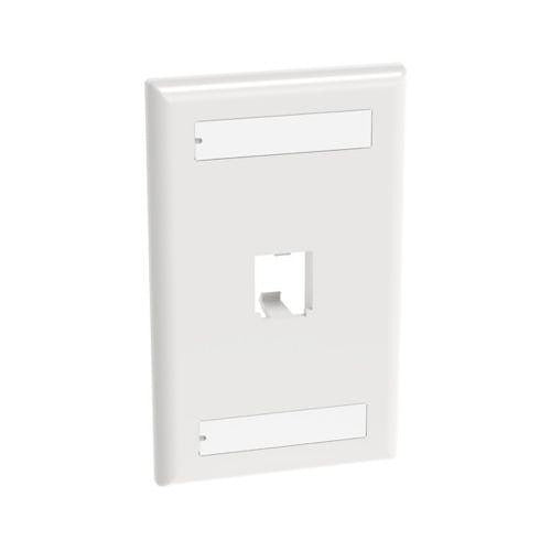 CFPL1WHY Mini-Com Classic Single-Gang Wall Plate, White