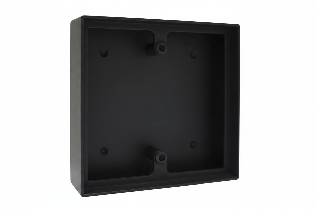 Camden CM-43LP Surface Box, Shallow Depth Provision for Wireless Black Polymer