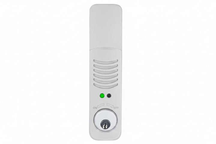 Camden CX-DA800W-KD Battery Powered Door Alarm Weatherized, Keyed Different, Grey