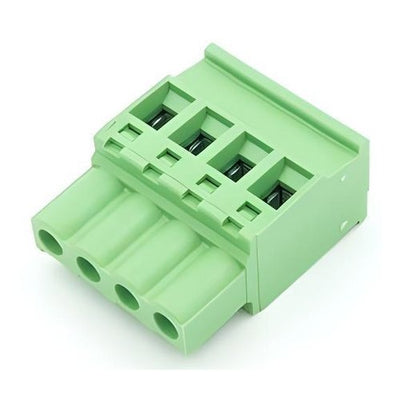 4 Position Terminal Block Connector Plug EU Green CO-000557-00 2-Pack