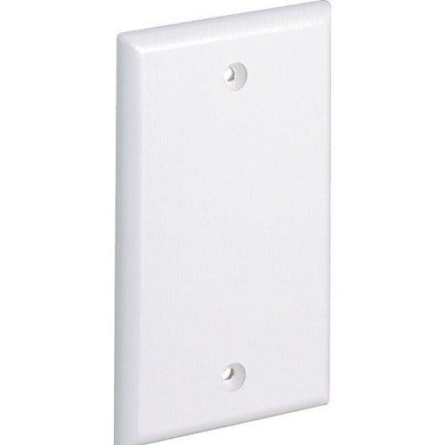 CPNWH Single-Gang Blank Faceplate for Surface Raceway, White
