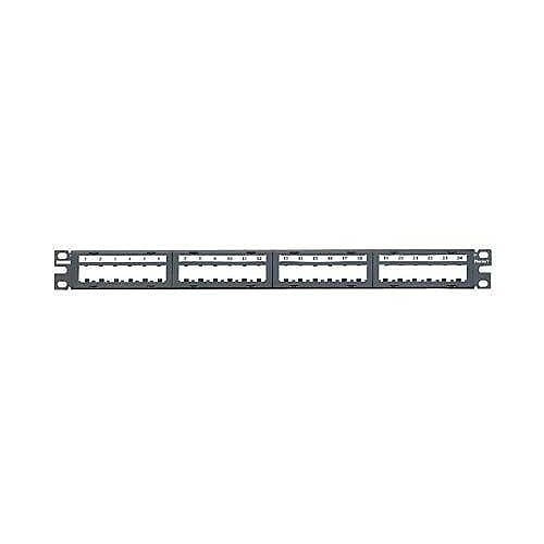 CPPL24M6BLY 24-Port Modular 1U Rack-Mount Patch Panel, Black