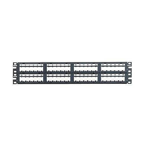 CPPL48M6BLY 48-Port Modular 2U Rack-Mount Patch Panel, Black, 6-Pack