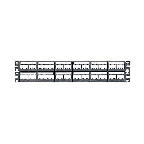 CPPL48WBLY 48-Port Modular Patch Panel, 2RU, Black