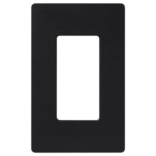 Lutron Claro CW-1BL 1-Gang Decorator Wall Plate Black Gloss