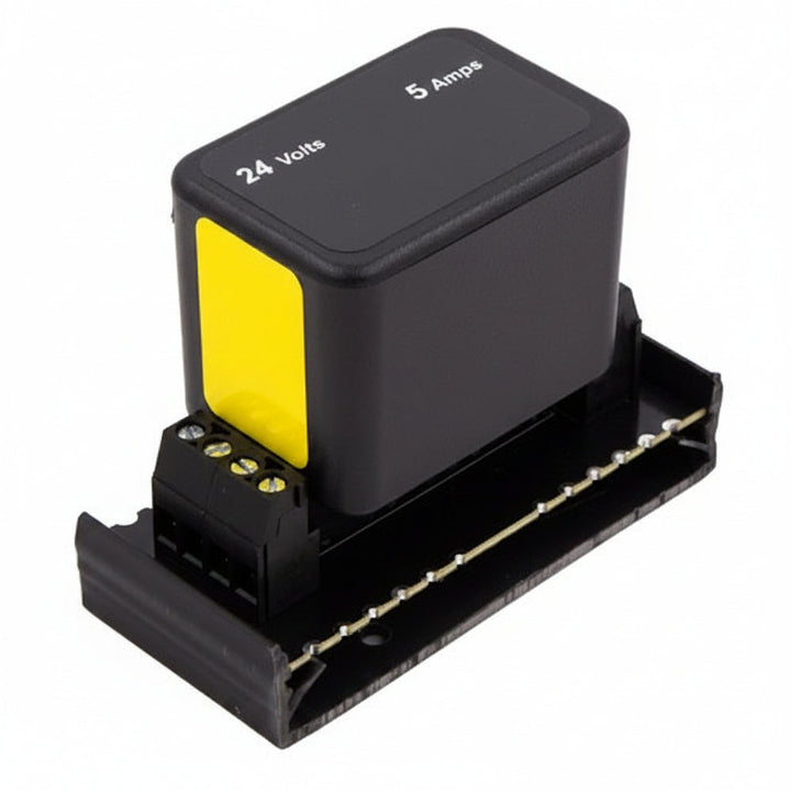 DITEK DTK-2MHLP24BWB Data and Signaling Circuit Surge Protector with Snap-Track Base for 24V Circuits