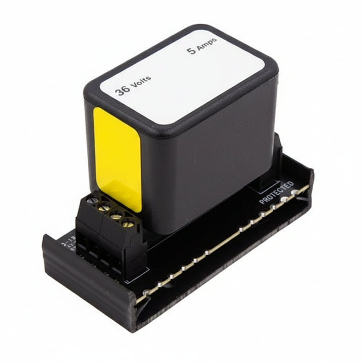 DITEK DTK-2MHLP36BWB Data and Signaling Circuit Modular Surge Protector with Snap-Track Base for 36V Circuits