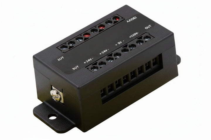 DITEK DTK-4LVTEP Telephone Entry System Surge Protector, Protects 12V or 24V Power, Telco and Data Circuits